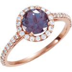 alexandrite engagement rings
