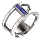 tanzanite Baguette Ring