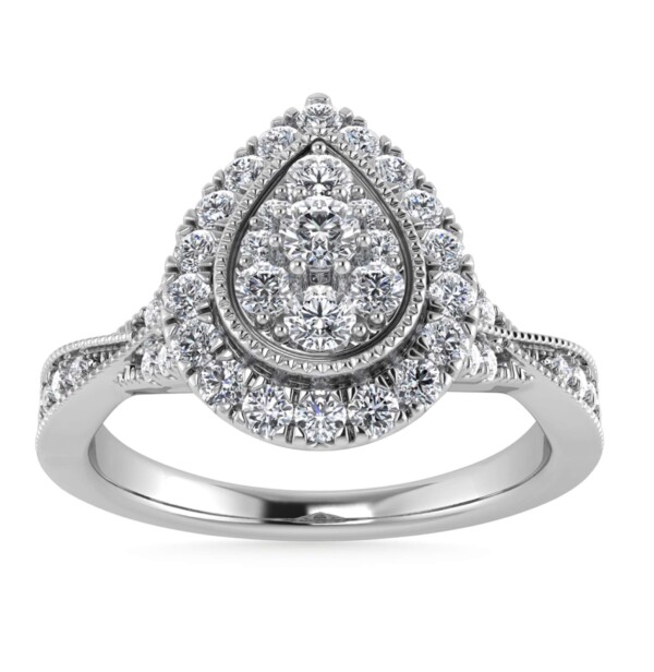 DIAMOND 1/2 CT.TW. ENGAGEMENT RING IN 10K WHITE GOLD In 14K WHITE GOLD