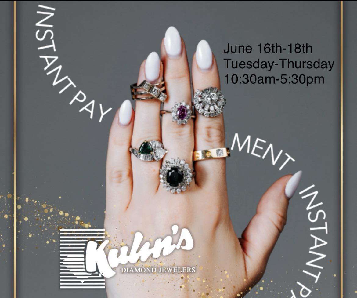 Kuhn's Diamond Jewelers instant pay jewelry buying event
